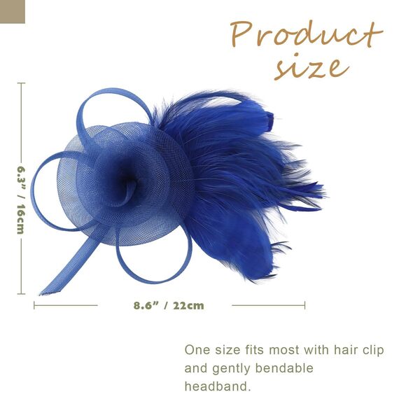 Fascinators Hats For Women Tea Party Fascinator Hats Tulle Fascinators 7171 - Picture 4 of 7